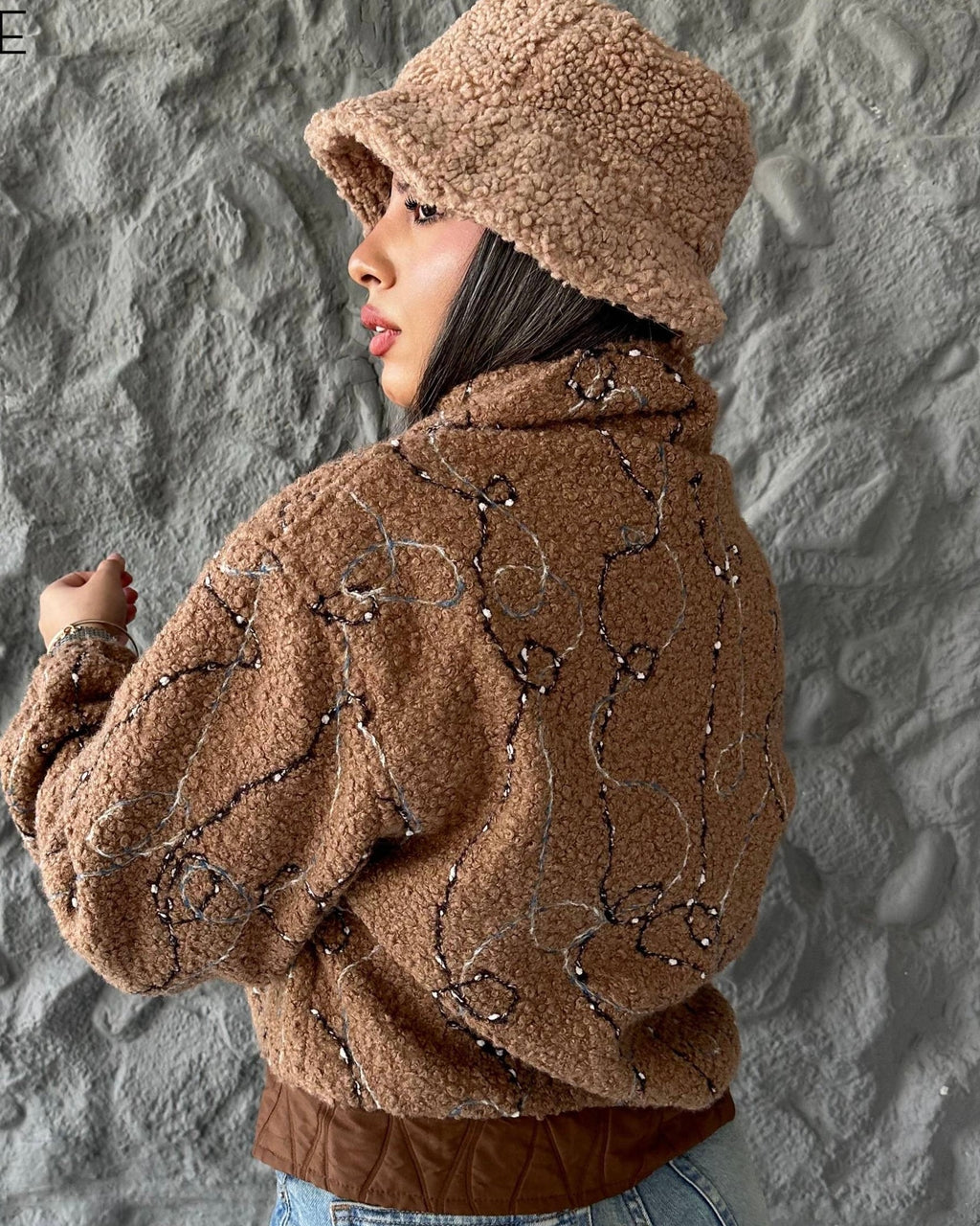 IVOIRE Winter Textured Jacket