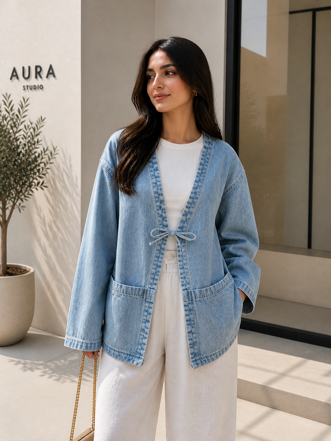 Denim Cardigan
