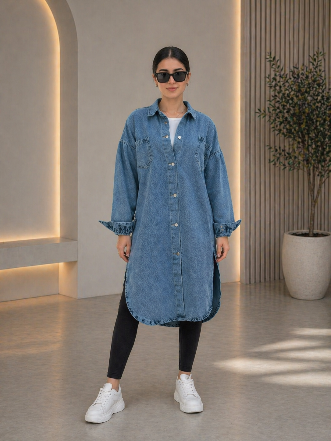 Long Denim Shirt