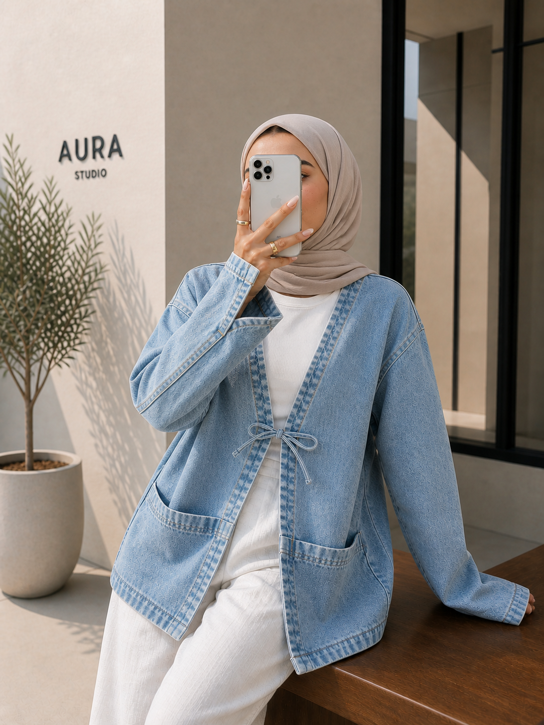 Denim Cardigan