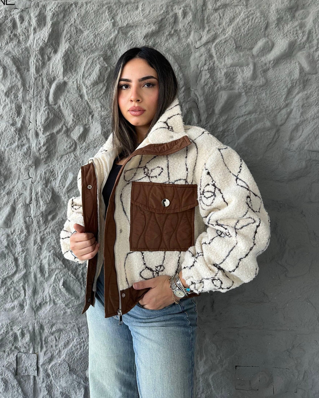 IVOIRE Winter Textured Jacket