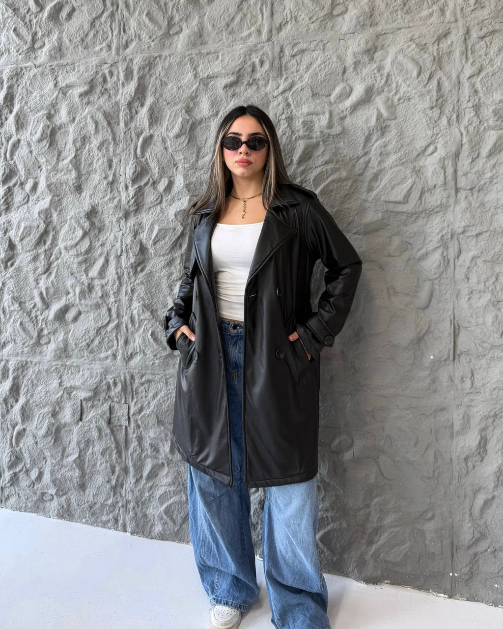 IVOIRE Leather Trench