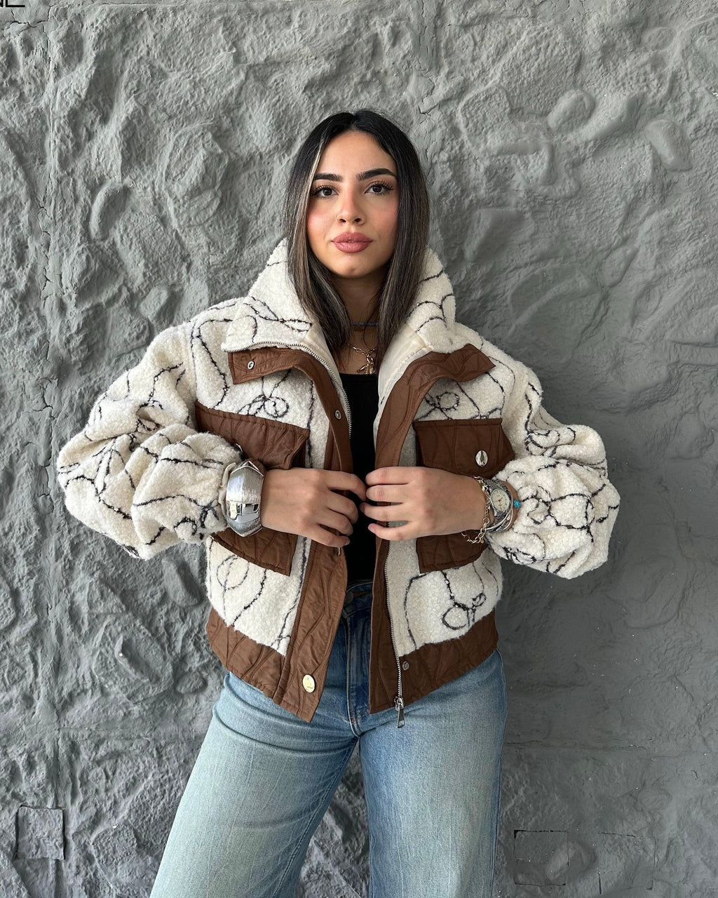 IVOIRE Winter Textured Jacket