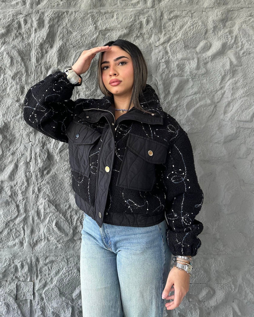 IVOIRE Winter Textured Jacket