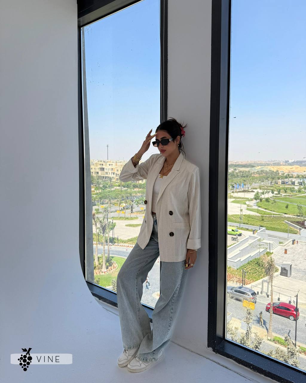 Striped Linen Blazer – Timeless Elegance